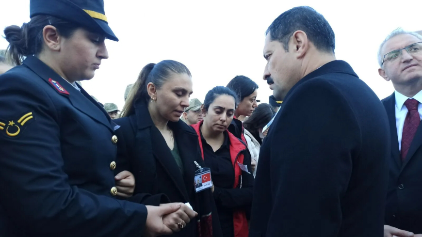 Şehit Astsubay Talat Okur İskenderun'da son yolculuğuna uğurlandı