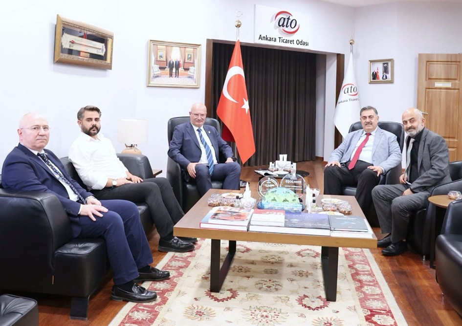 ATO Başkanı Gürsel Baran, eski milletvekili Rıfat Sait'i konuk etti