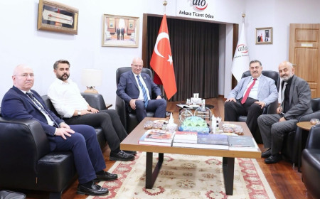 ATO Başkanı Gürsel Baran, eski milletvekili Rıfat Sait'i konuk etti