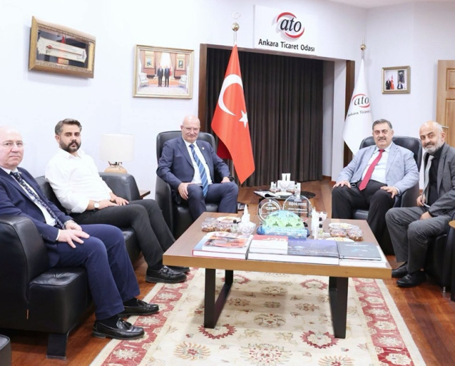 ATO Başkanı Gürsel Baran, eski milletvekili Rıfat Sait'i konuk etti